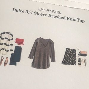 Emory Park brushed knit shirt